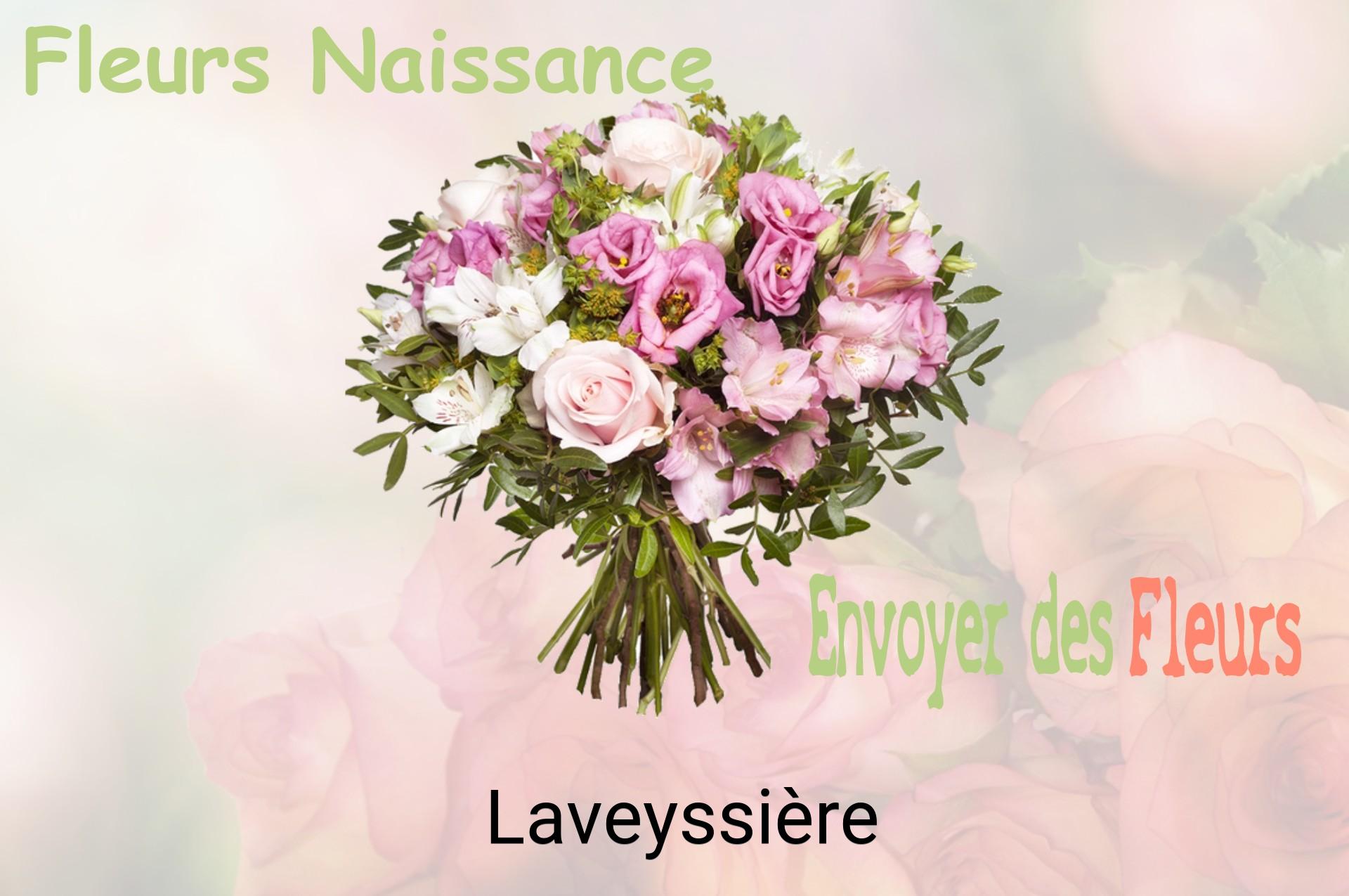 Bouquet de fleurs de naissance livré à Laveyssière